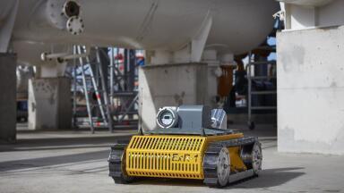 Exrobotics' EXR-1 Unimanned Facilities Surveillance Robot Incorporates Falco For Autonomous Gas Dectection